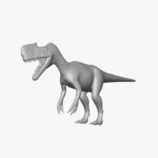 3D Monolophosaurus Basemesh Low Poly