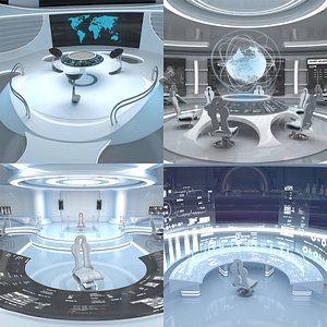Sci Fi Futuristic Control Room Collection