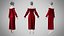 Dress 13 Crimson Velvet With Design
