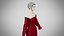 Dress 13 Crimson Velvet With Design