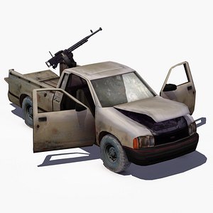 3d model 4x4 pickup truck technical