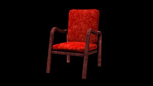 3D armchair chair model