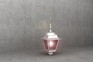 antique street lamp luminaire 3d model
