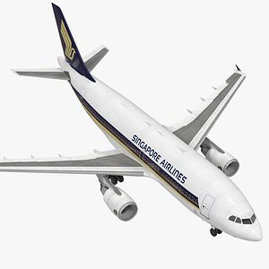 3d model airbus a310-300 singapore airlines