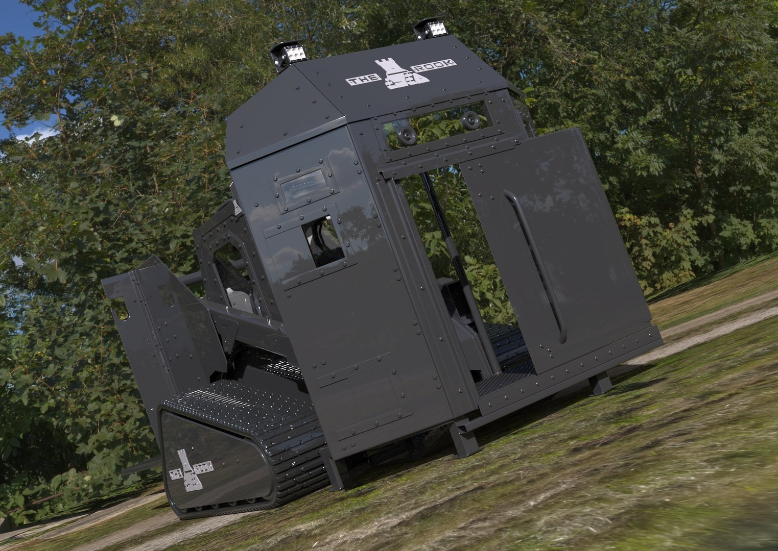 Tactical Armored Vehicle Military The Rook Ring Power 3D model ...