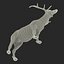 elk rigged animate 3d model