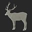 elk rigged animate 3d model