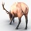 elk rigged animate 3d model