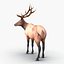 elk rigged animate 3d model