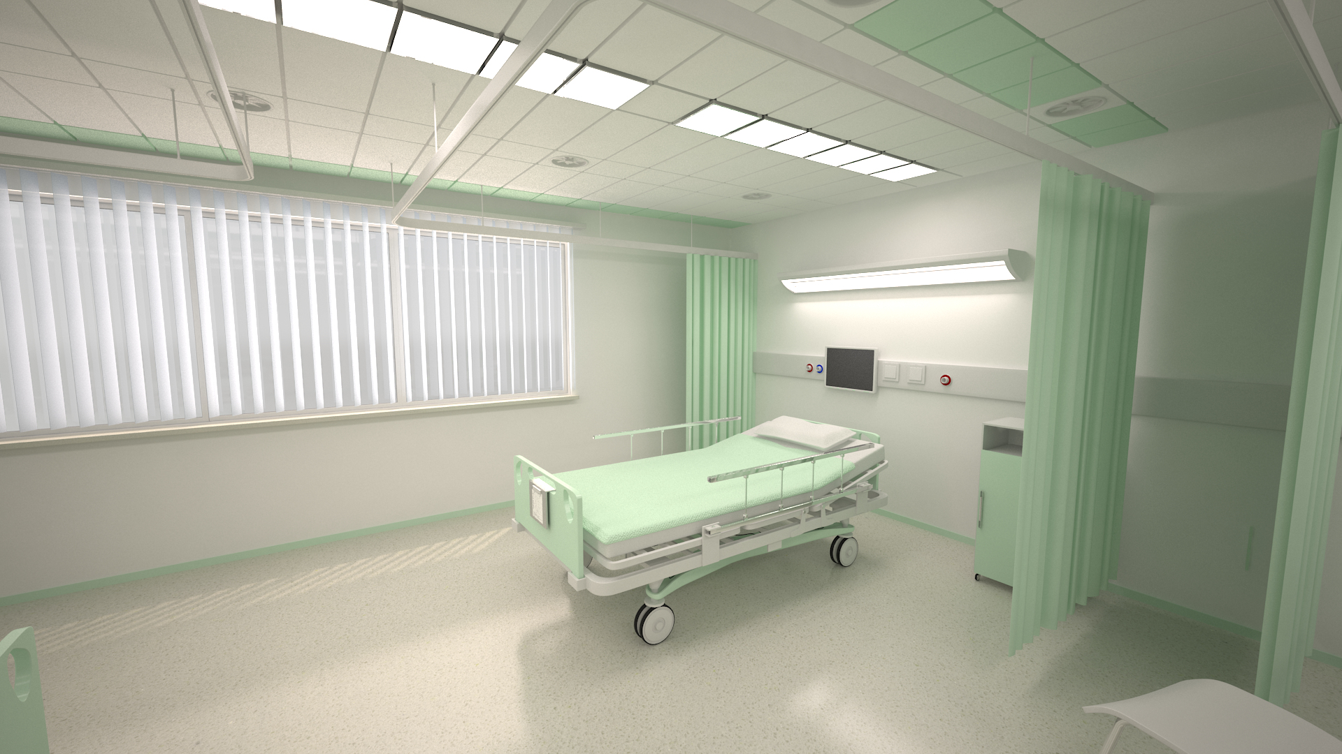 Hospital Ward Scene 3D - TurboSquid 1553037