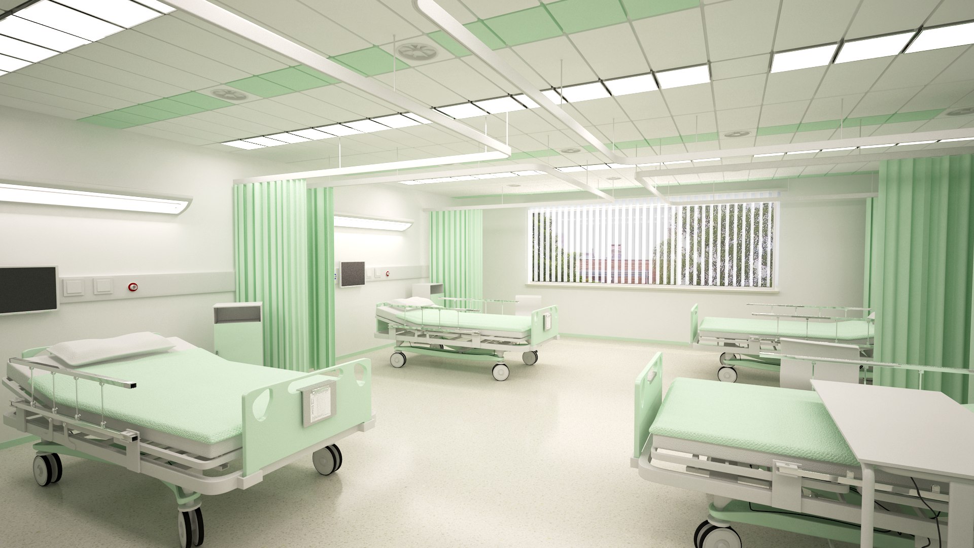 Hospital Ward Scene 3D - TurboSquid 1553037