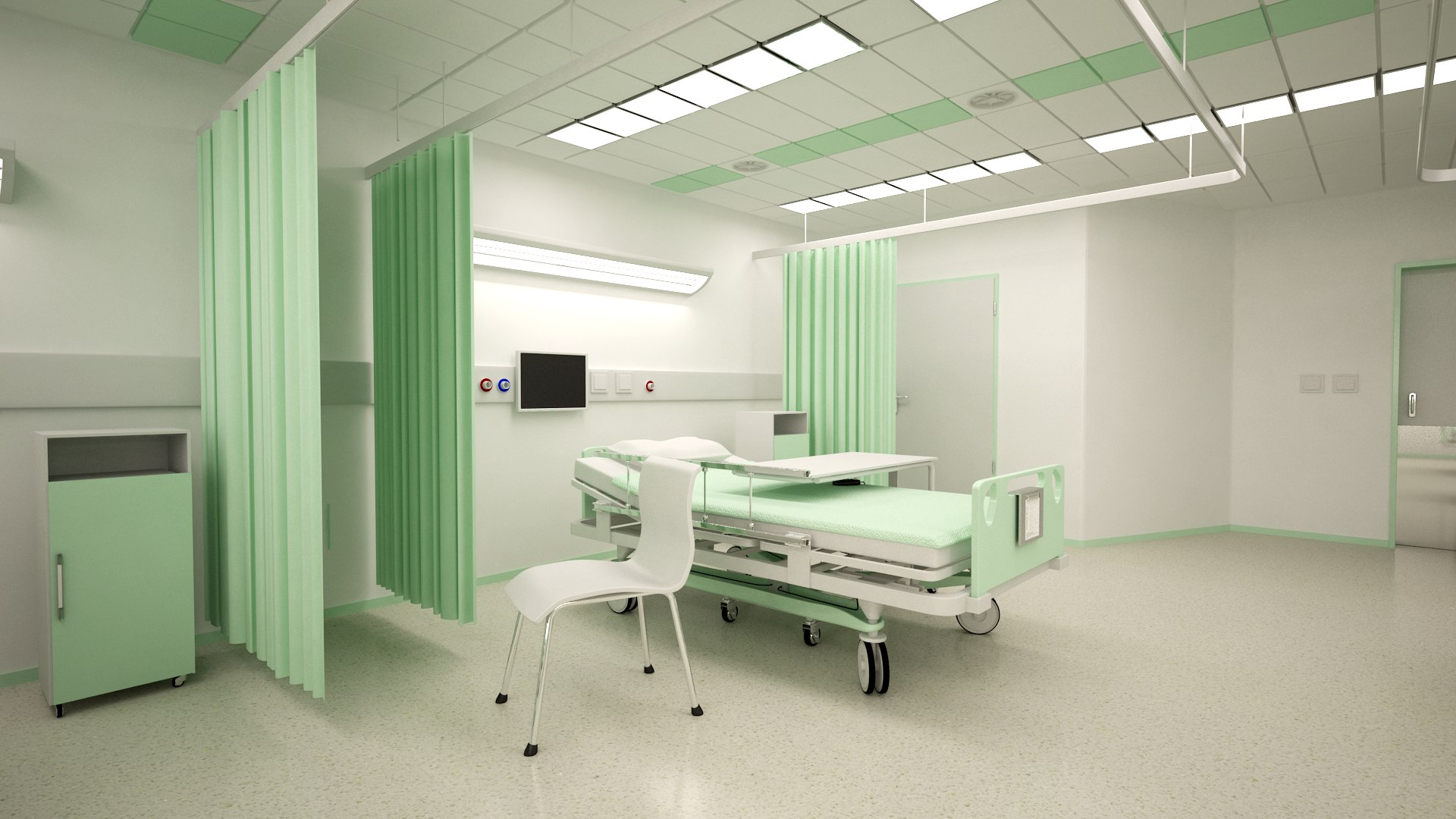 Hospital Ward Scene 3D - TurboSquid 1553037
