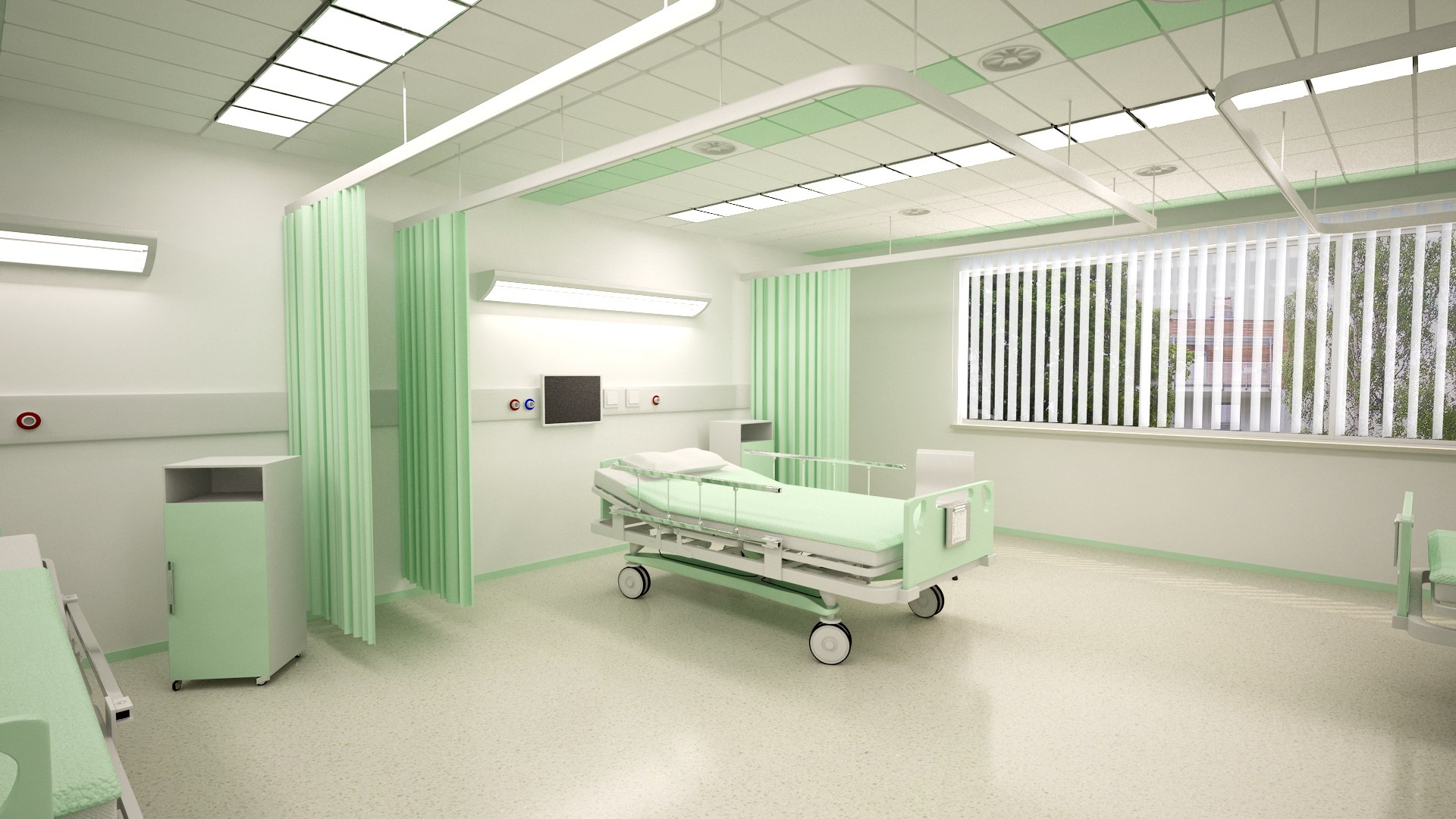 Hospital Ward Scene 3D - TurboSquid 1553037