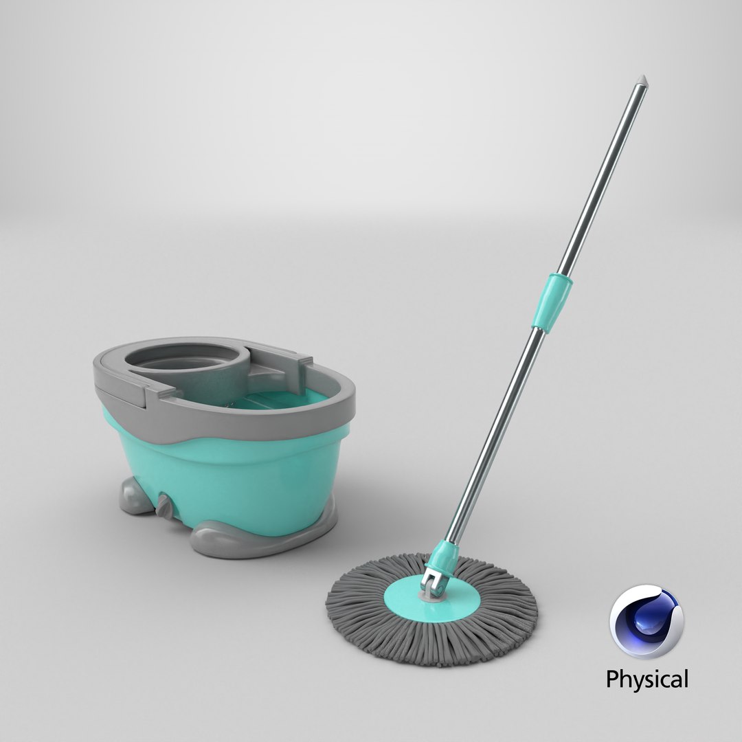 3D Model Mop And Bucket - TurboSquid 1951871