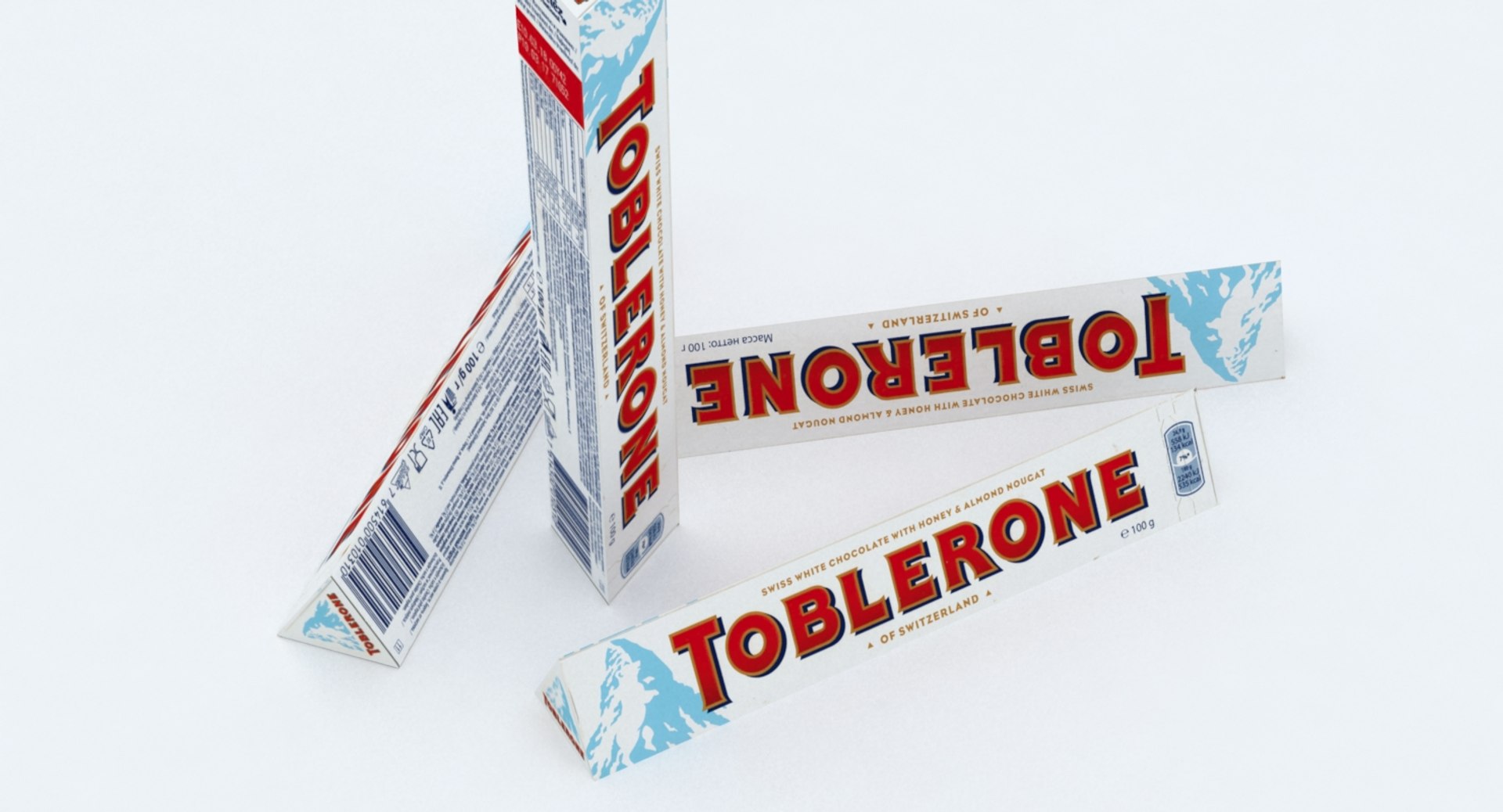 Toblerone White Chocolate Bar 3D Model - TurboSquid 1197493