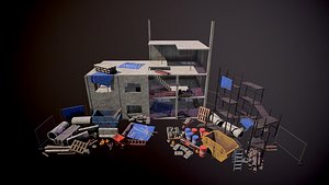Full set construction site 3D model