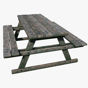 3D Bench table model