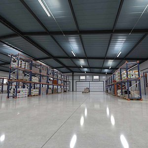 Warehouse Interior and Exterior PBR 01b Storage Facility