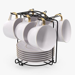Stainless Steel Coffee Cup Holder Set