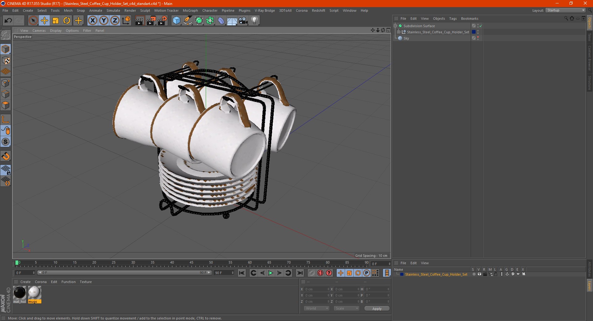 coffee cup holder set 3D https://p.turbosquid.com/ts-thumb/U9/0l5Iku/x8p1JYDI/stainlesssteelcoffeecupholdersetvray3dmodel018/jpg/1594893678/1920x1080/fit_q87/e2d5e02565b1938404c79b2e7d78188ddb7300a0/stainlesssteelcoffeecupholdersetvray3dmodel018.jpg
