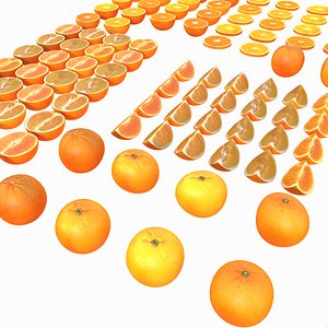 oranges 3d model