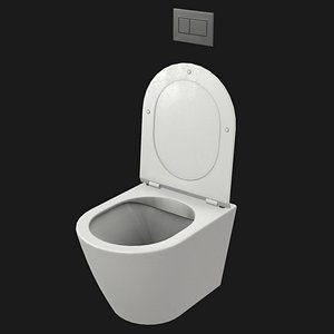 Wall Hung Toilet Game Ready PBR