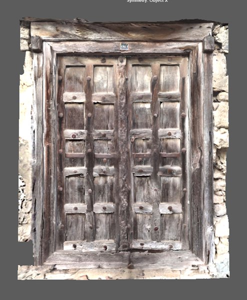modelo 3d Ancient ruined doors of broken ruined house - TurboSquid 1878587