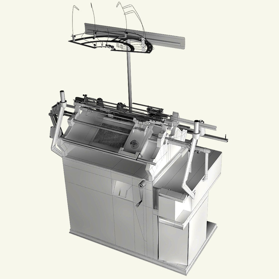 3D Model Knitting Machine - TurboSquid 1432038