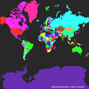 world countries metricator 3d model