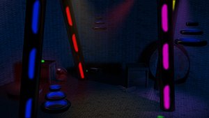 scene futuristic space robot 3d model