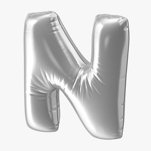 foil balloon letter n 3D model