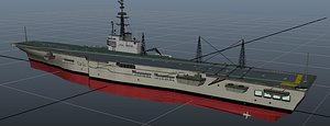 INS Vikrant Aircraft Carrier Indian Navy - Low Polygon