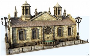 3D model ancient building