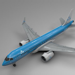 klm airbus a220-300 l582 3D