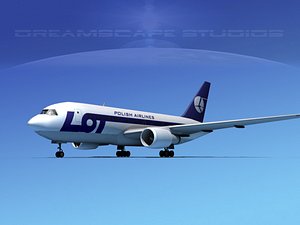 airline boeing 767 767-200er 3D model