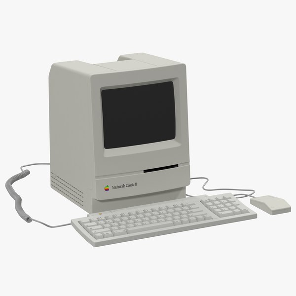 アップルマッキントッシュクラシックIIデスクトップコンピュータ3D ...