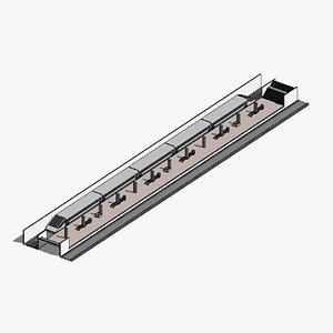 Subway station - Revit model