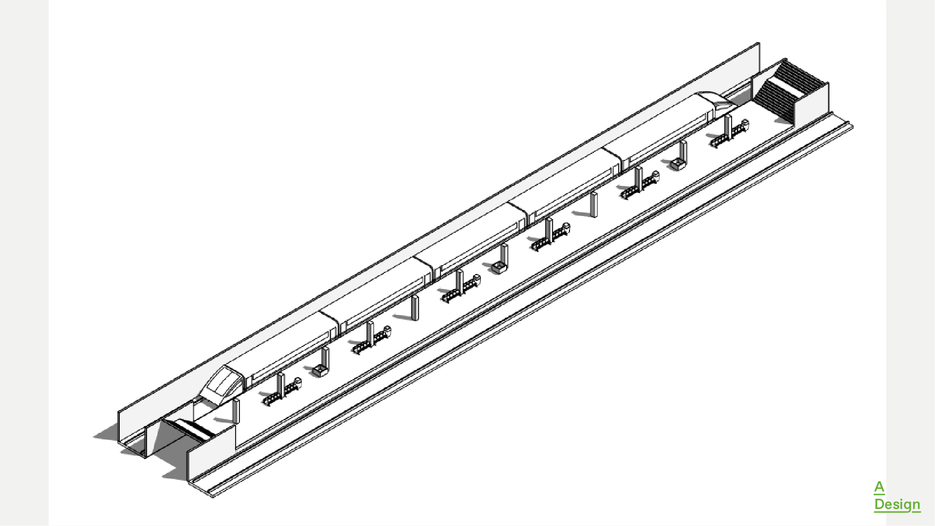 modelo 3d Estación de metro - modelo Revit - TurboSquid 2018307