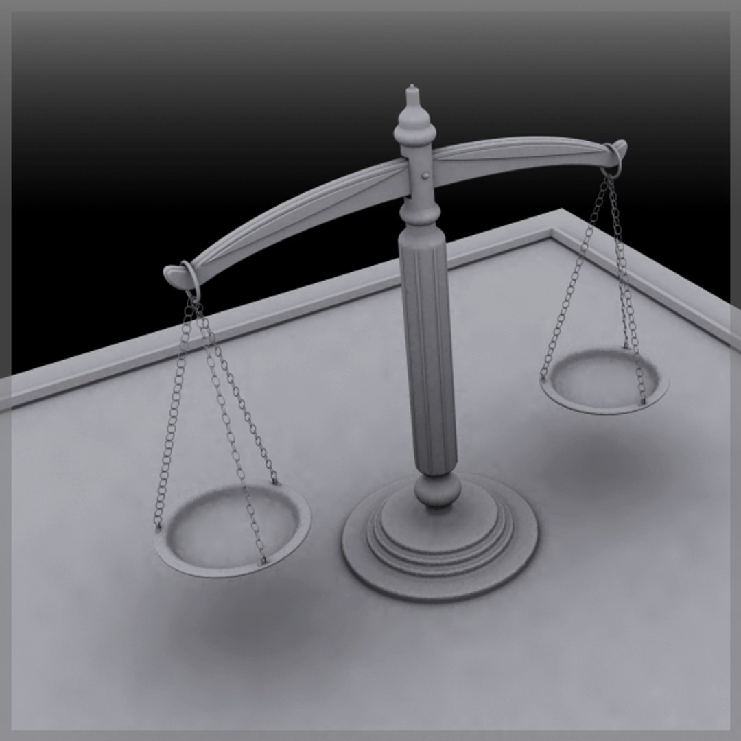 Scales Justice 3d Model