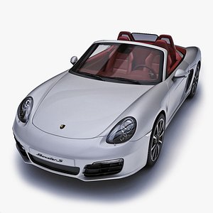 porsche boxster s 2013 3d model