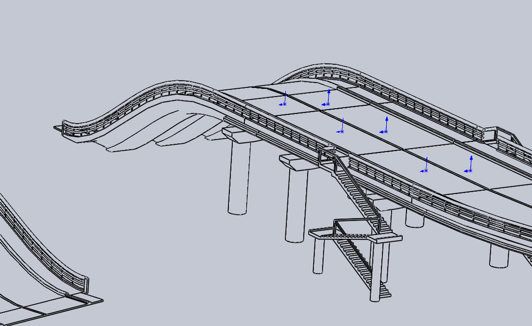 Road Bridge 3d Model