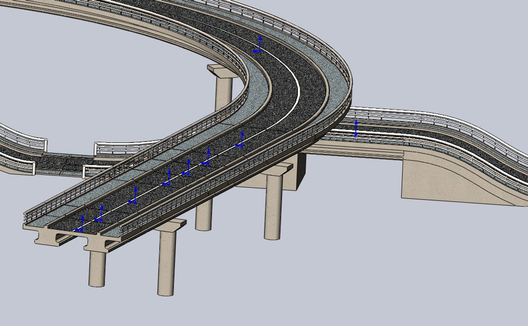 Road Bridge 3d Model