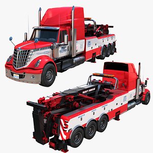 International LoneStar heavy wrecker truck model