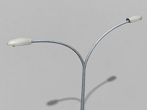 3ds max double street light