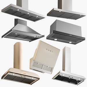 3D realistic range hood collections