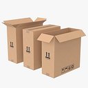 Набор картонных коробок 50x20x50
