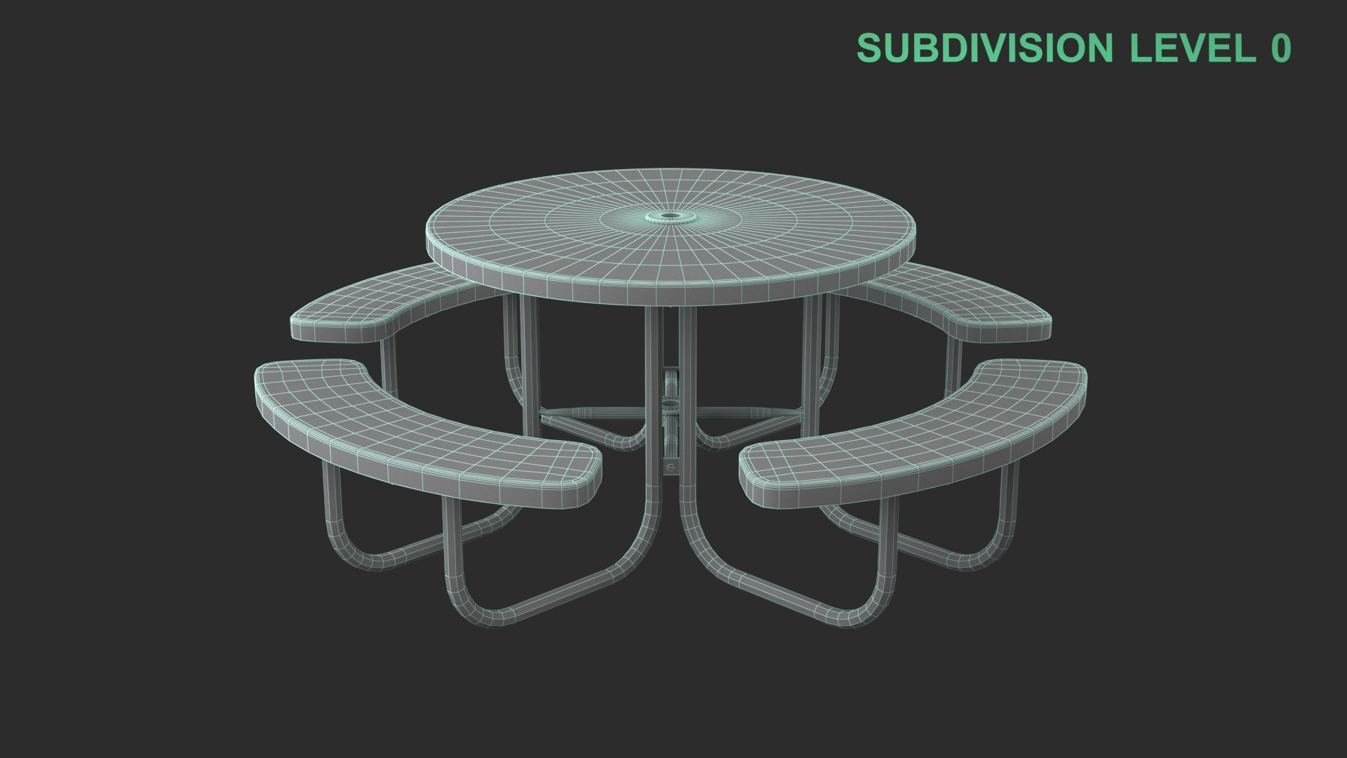 3D model Picnic Table https://p.turbosquid.com/ts-thumb/U9/oBxk8g/Ce/wireframe_0009/jpg/1754377562/1920x1080/fit_q87/644dc267105202870a42b3b5815d37c799fc04d0/wireframe_0009.jpg