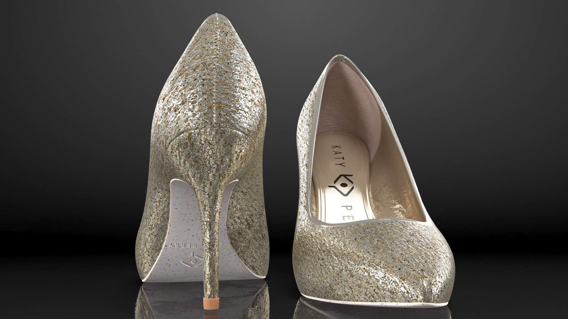 Katy Perry Sparkly Sissy Pumps 3D model - TurboSquid 1831689