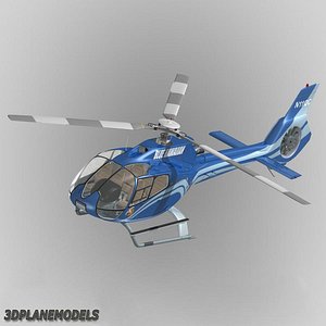 eurocopter ec-130 blue hawaiian 3d model