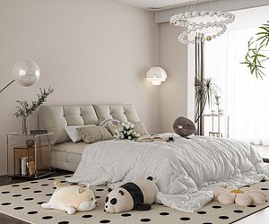 Modern bedroom 3D model